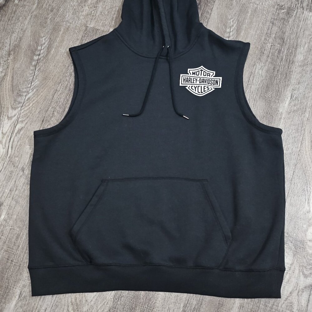 Harley Davidson Screamin Eagle Sleeveless Hoodie